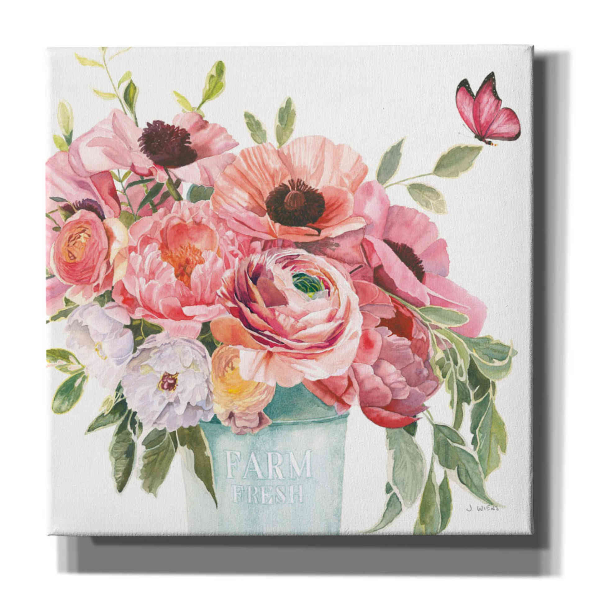 'Boho Bouquet  XIII' by James Wiens, Canvas Wall Art,12x12x1.1x0,18x18x1.1x0,26x26x1.74x0,37x37x1.74x0