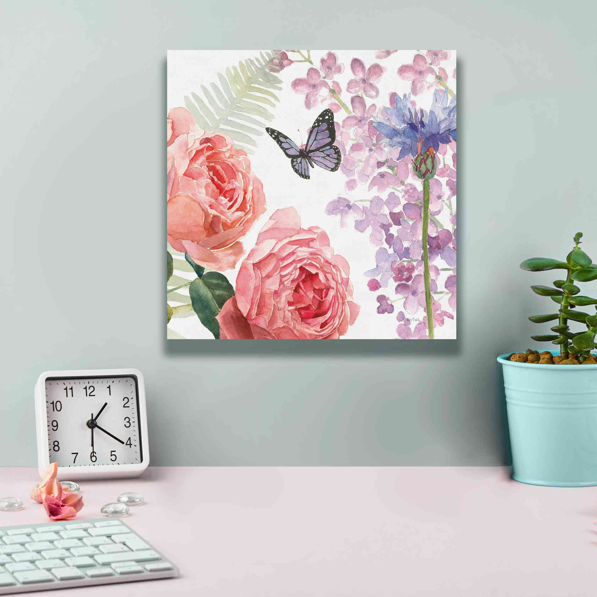 'Boho Bouquet  XV' by James Wiens, Canvas Wall Art,12 x 12