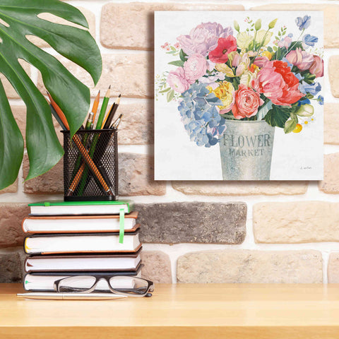 Image of 'Boho Bouquet XVII' by James Wiens, Canvas Wall Art,12 x 12