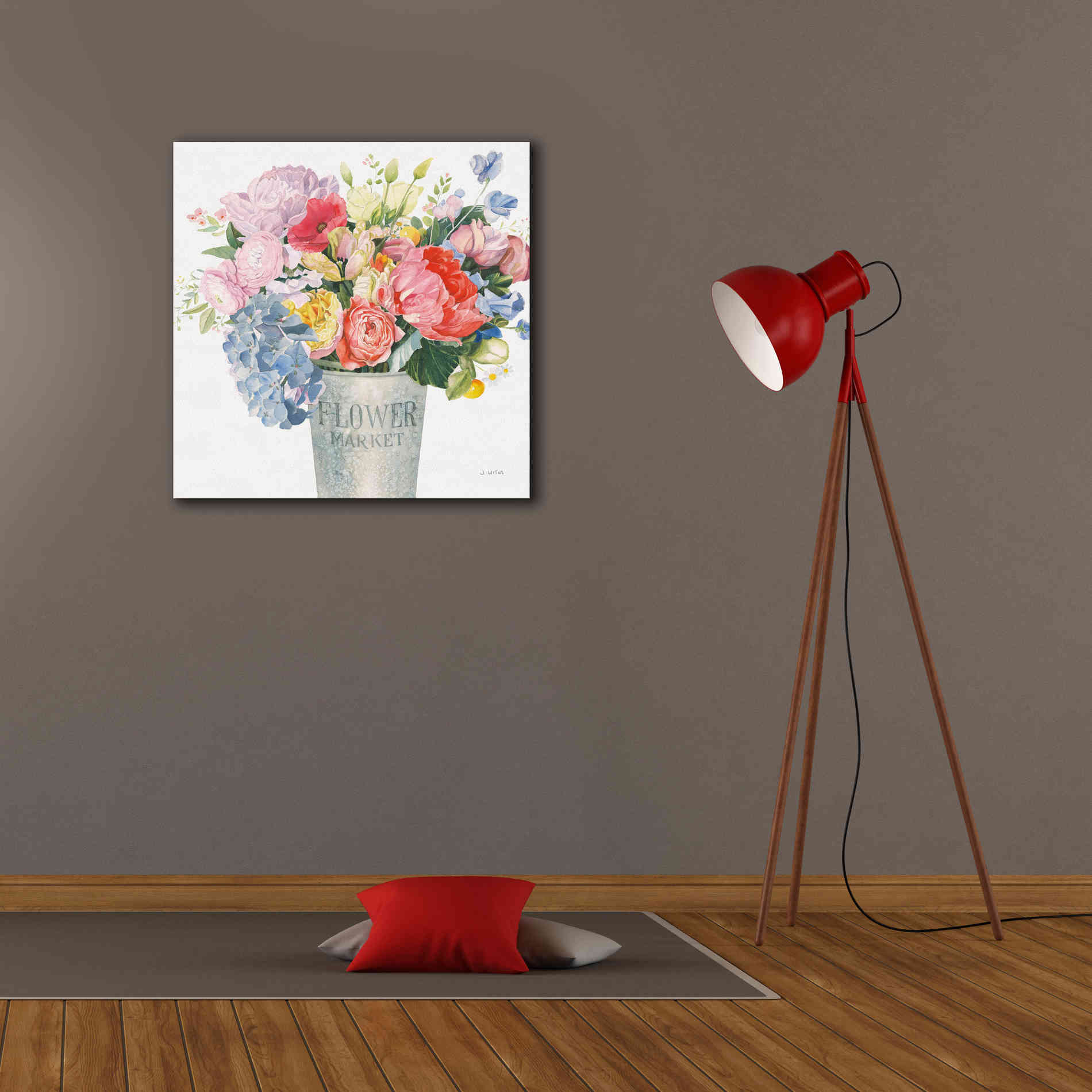 'Boho Bouquet XVII' by James Wiens, Canvas Wall Art,26 x 26