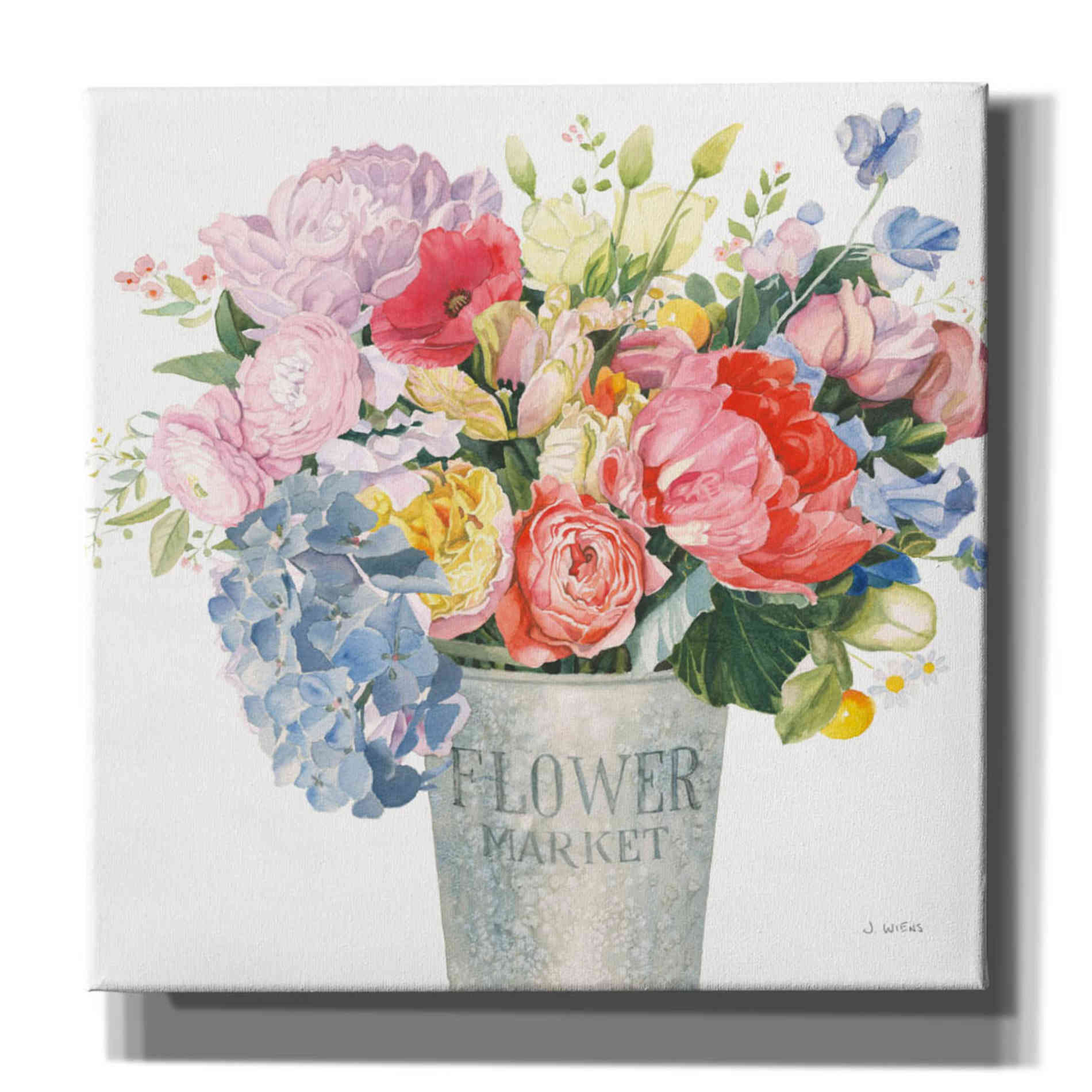'Boho Bouquet XVII' by James Wiens, Canvas Wall Art,12x12x1.1x0,18x18x1.1x0,26x26x1.74x0,37x37x1.74x0
