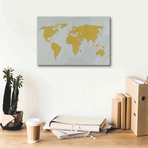 Image of 'Golden World' by James Wiens, Canvas Wall Art,18 x 12