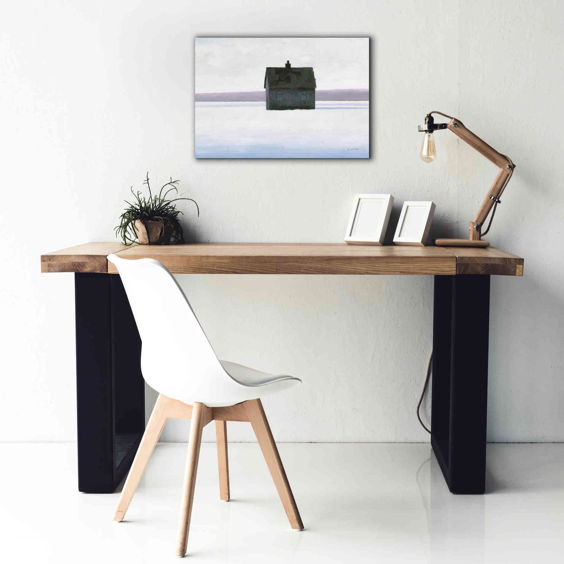 'Lonely Winter Landscape II' by James Wiens, Canvas Wall Art,26 x 18