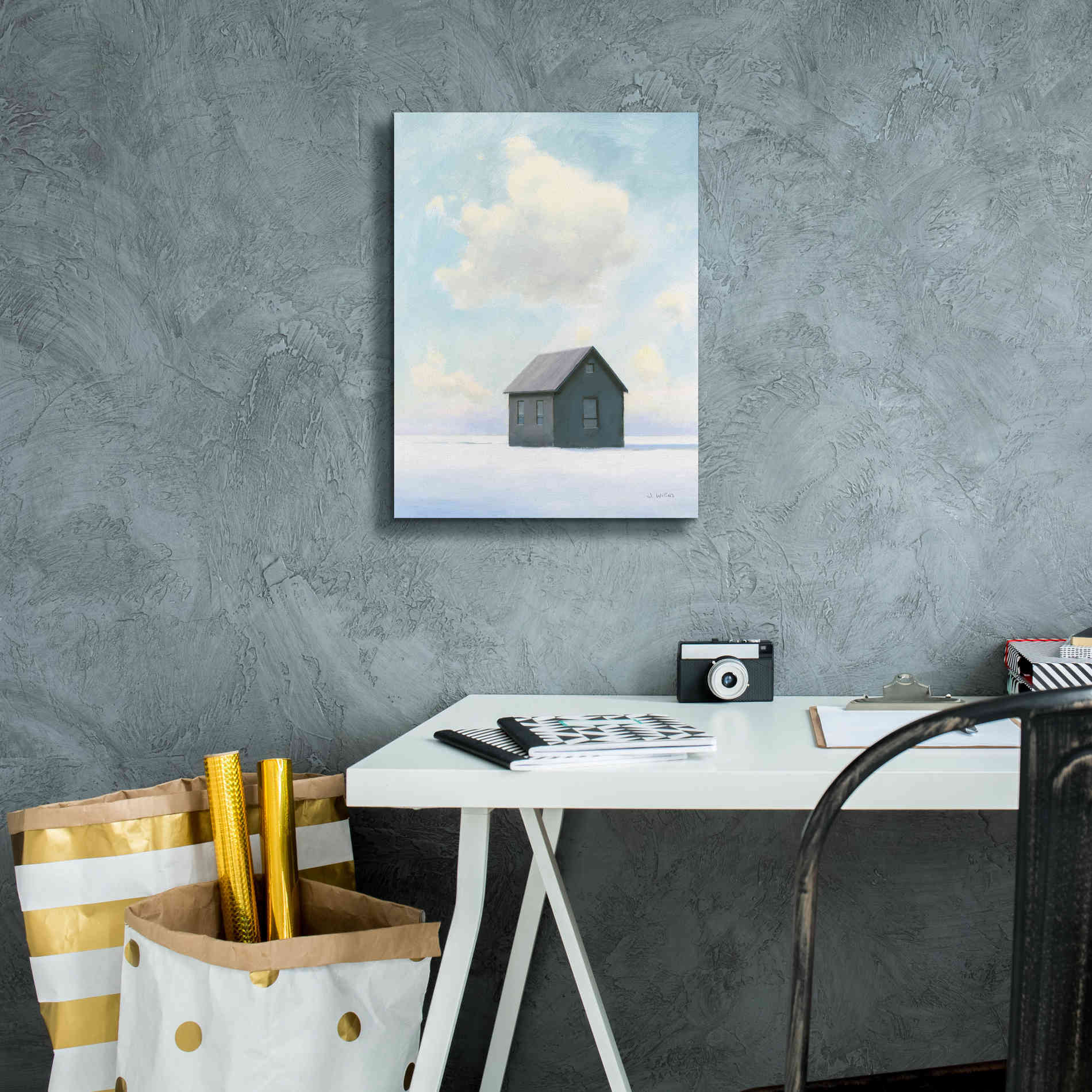 'Lonely Winter Landscape III' by James Wiens, Canvas Wall Art,12 x 16