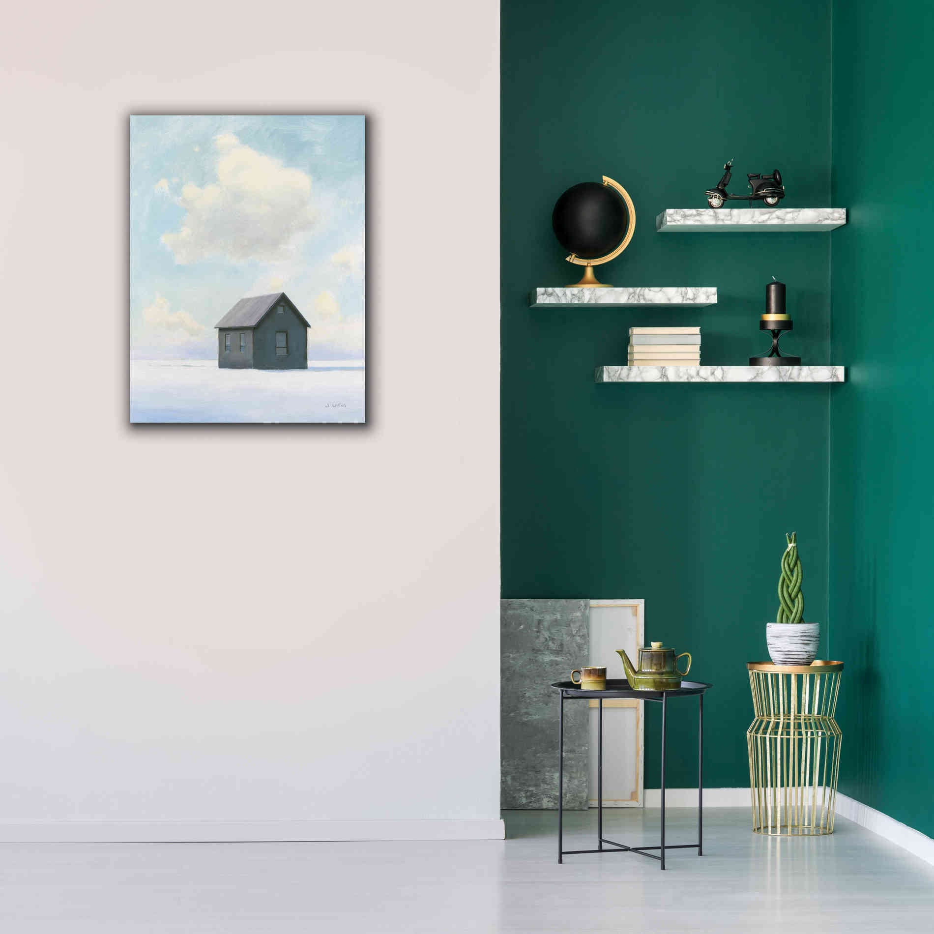 'Lonely Winter Landscape III' by James Wiens, Canvas Wall Art,26 x 34