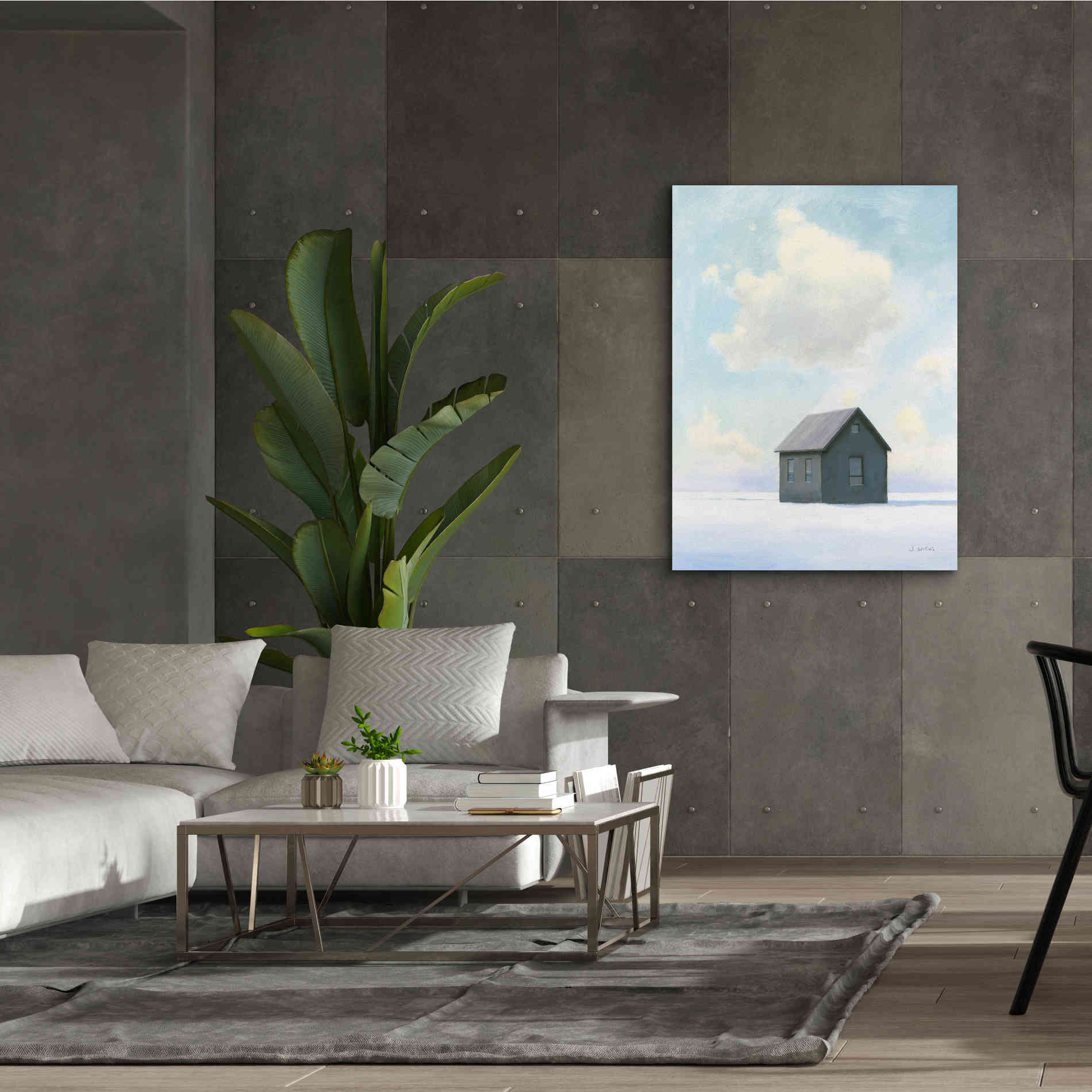 'Lonely Winter Landscape III' by James Wiens, Canvas Wall Art,40 x 54