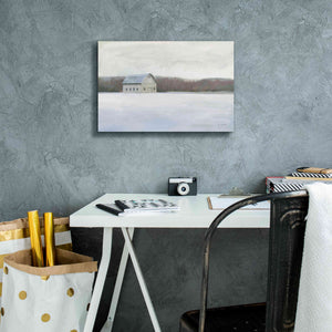 'Winter Barn' by James Wiens, Canvas Wall Art,18 x 12