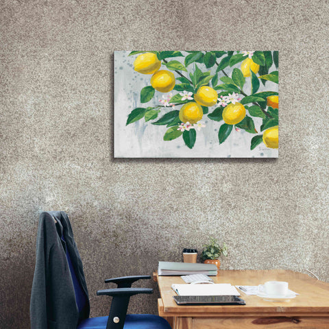 Image of 'Zesty Lemons' by James Wiens, Canvas Wall Art,40 x 26