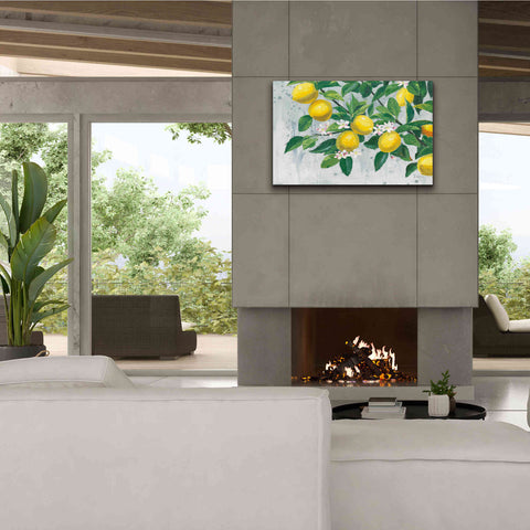 Image of 'Zesty Lemons' by James Wiens, Canvas Wall Art,40 x 26
