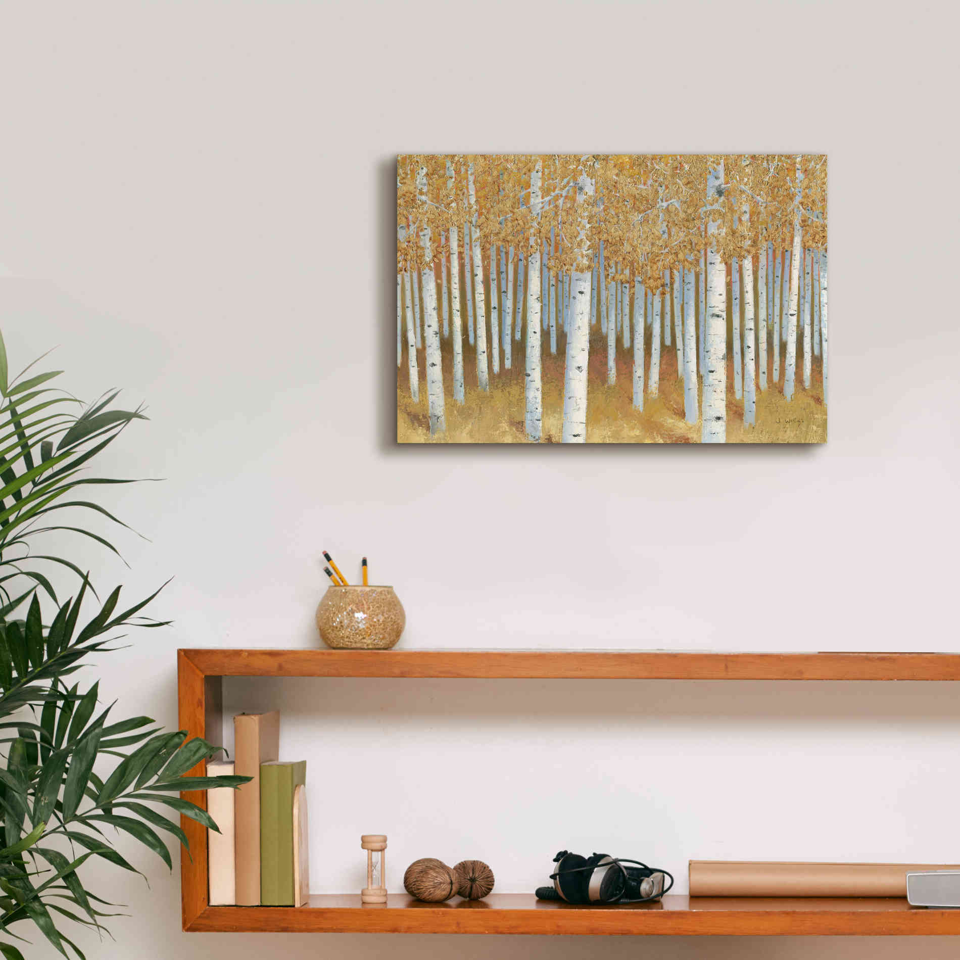 'Forest of Gold' by James Wiens, Canvas Wall Art,18 x 12