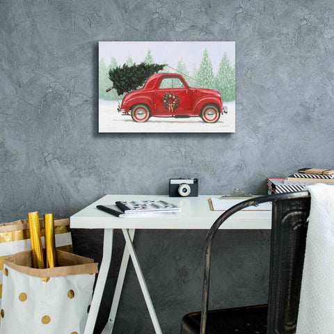 Image of 'Christmas Farm I' by James Wiens, Canvas Wall Art,18 x 12