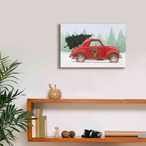 Image of 'Christmas Farm I' by James Wiens, Canvas Wall Art,18 x 12
