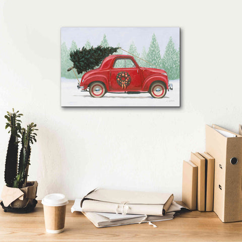Image of 'Christmas Farm I' by James Wiens, Canvas Wall Art,18 x 12