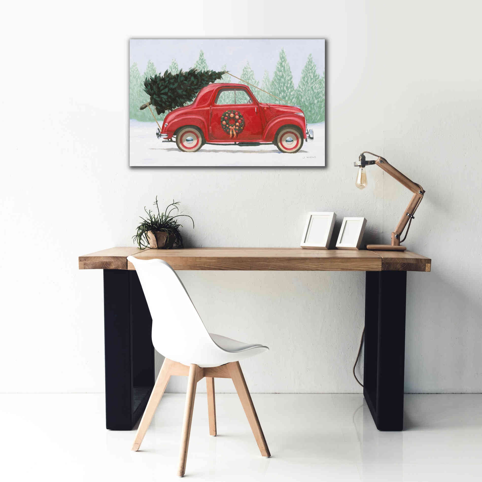 'Christmas Farm I' by James Wiens, Canvas Wall Art,40 x 26