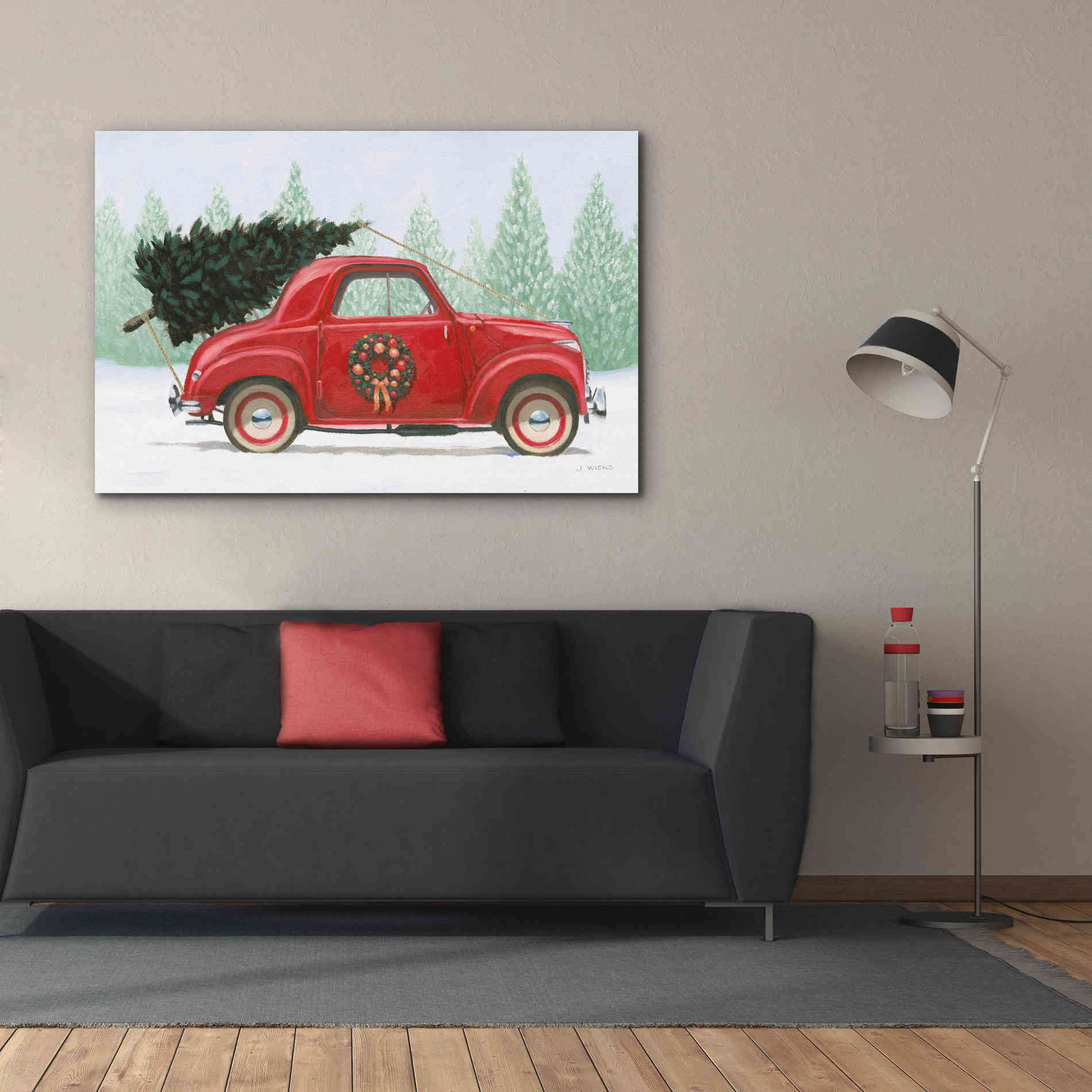 'Christmas Farm I' by James Wiens, Canvas Wall Art,60 x 40
