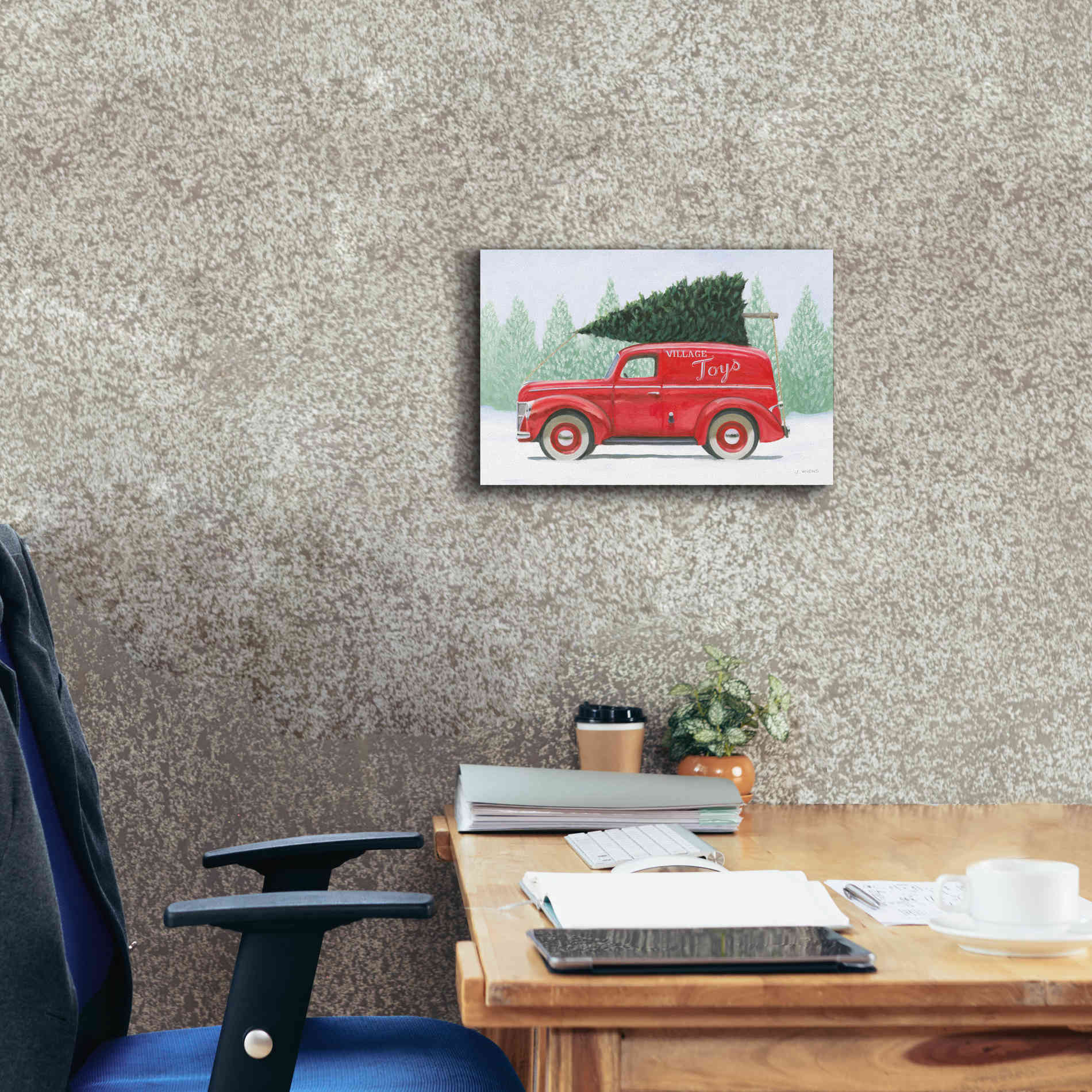 'Christmas Farm II' by James Wiens, Canvas Wall Art,18 x 12