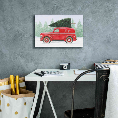 Image of 'Christmas Farm II' by James Wiens, Canvas Wall Art,18 x 12