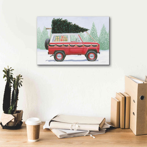 Image of 'Christmas Farm III' by James Wiens, Canvas Wall Art,18 x 12