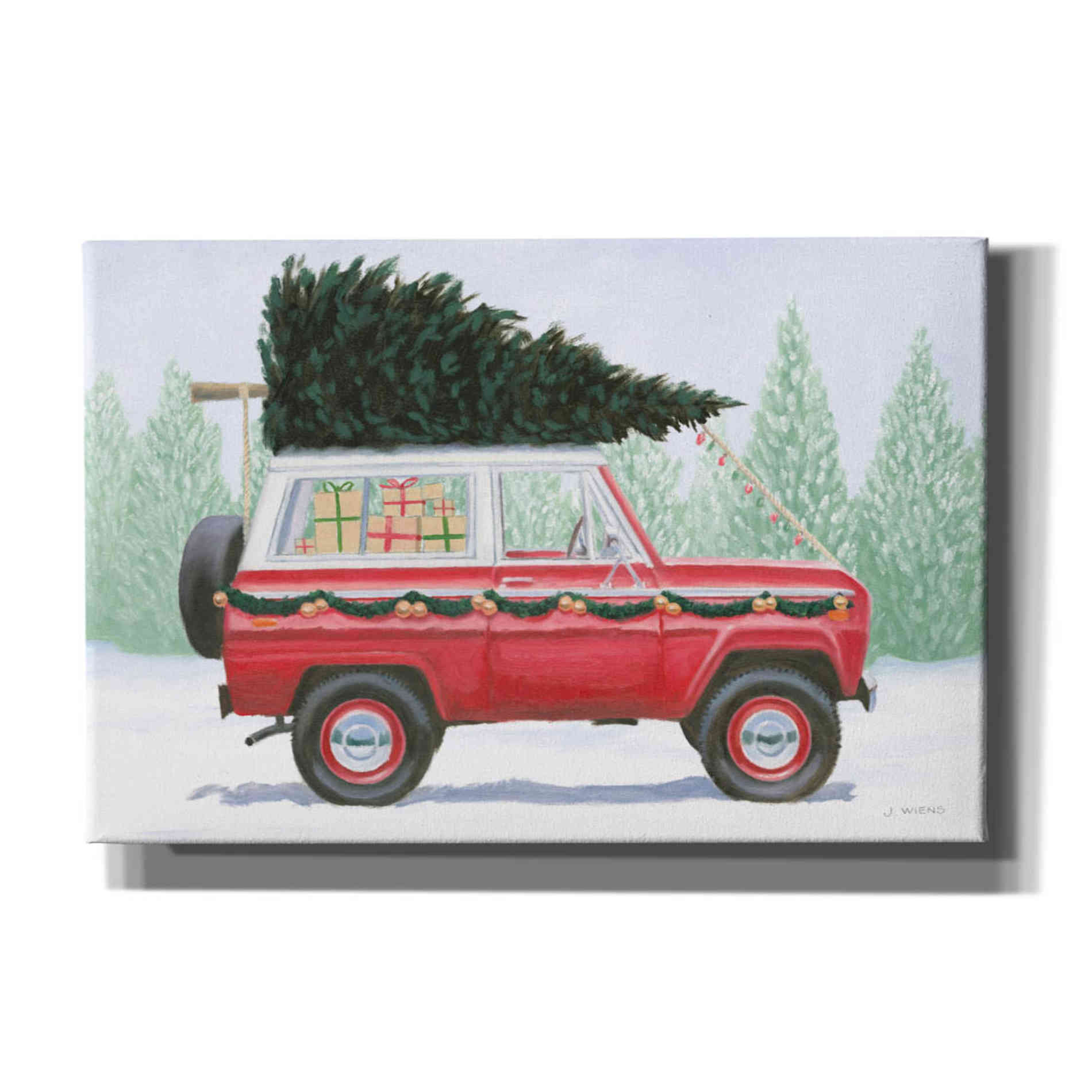 'Christmas Farm III' by James Wiens, Canvas Wall Art,18x12x1.1x0,26x18x1.1x0,40x26x1.74x0,60x40x1.74x0