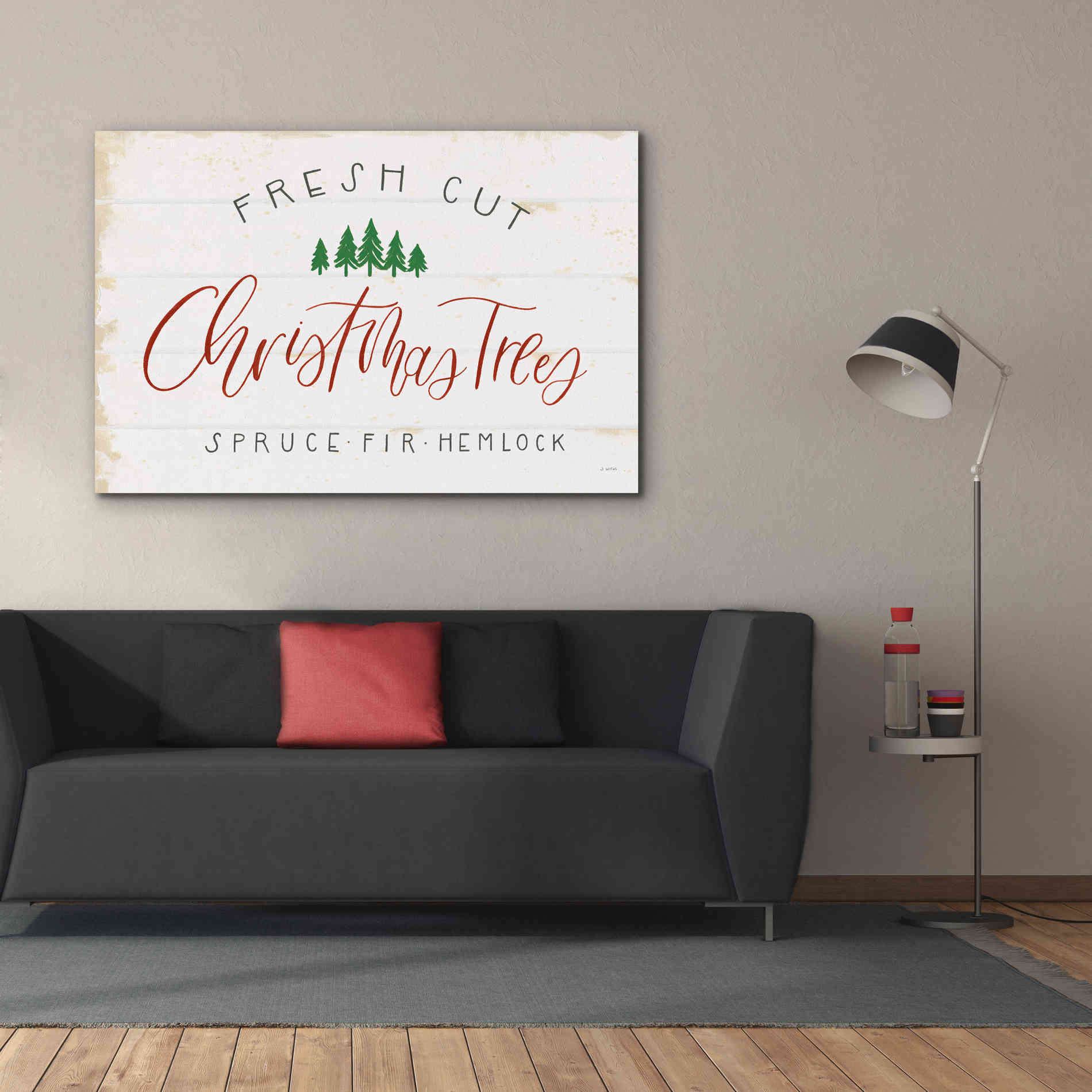 'Christmas Farm V' by James Wiens, Canvas Wall Art,60 x 40
