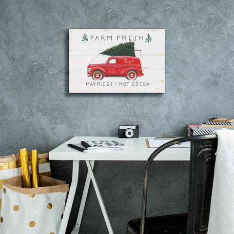 Image of 'Christmas Farm VI' by James Wiens, Canvas Wall Art,18 x 12