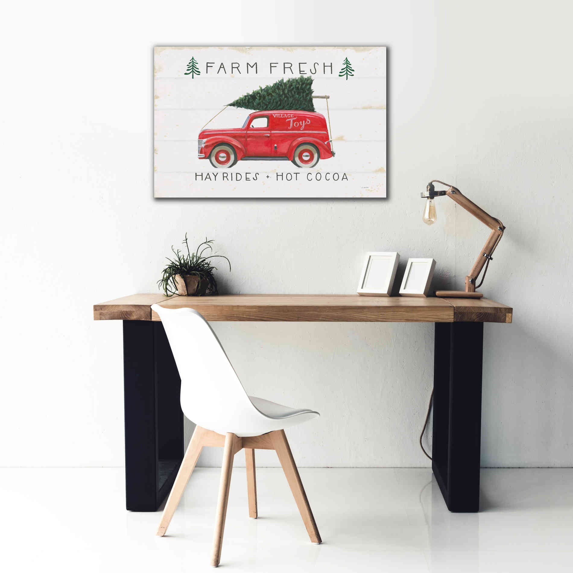 'Christmas Farm VI' by James Wiens, Canvas Wall Art,40 x 26