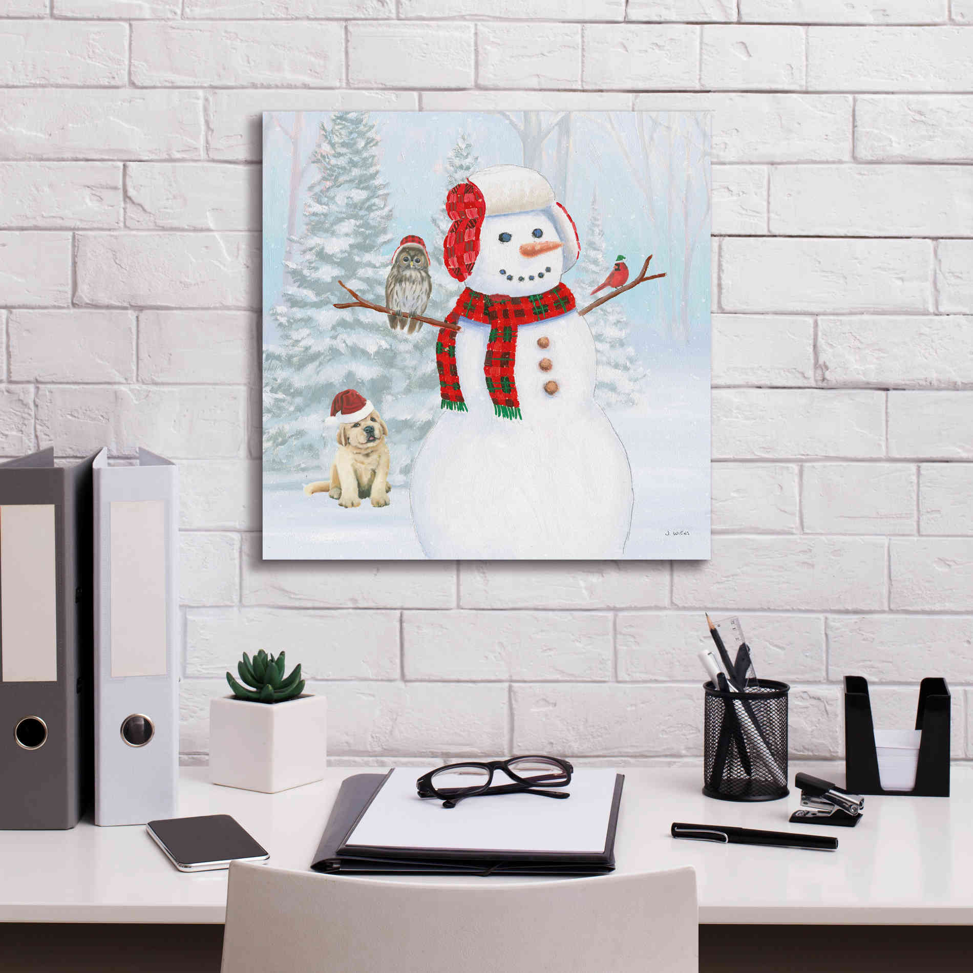 'Dressed for Christmas II Crop' by James Wiens, Canvas Wall Art,18 x 18