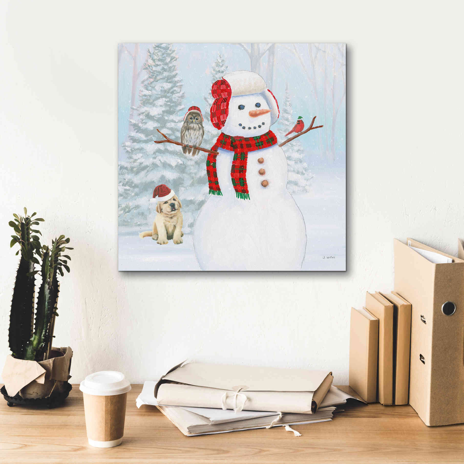 'Dressed for Christmas II Crop' by James Wiens, Canvas Wall Art,18 x 18