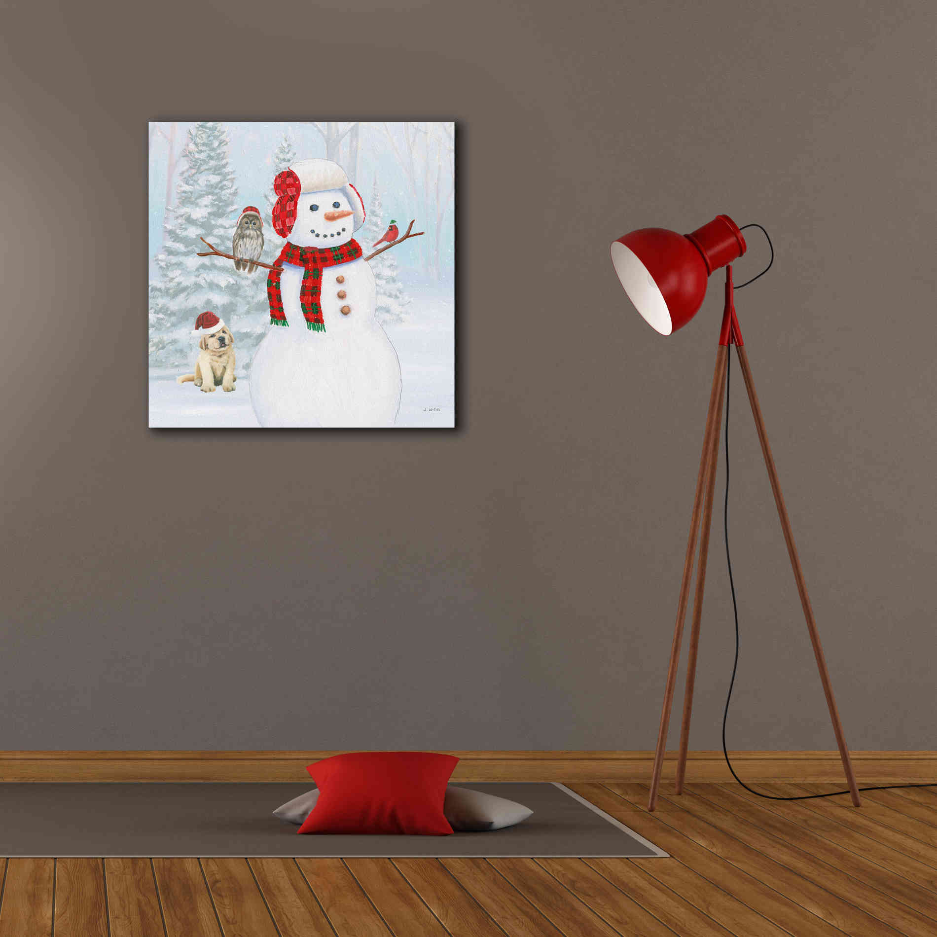 'Dressed for Christmas II Crop' by James Wiens, Canvas Wall Art,26 x 26