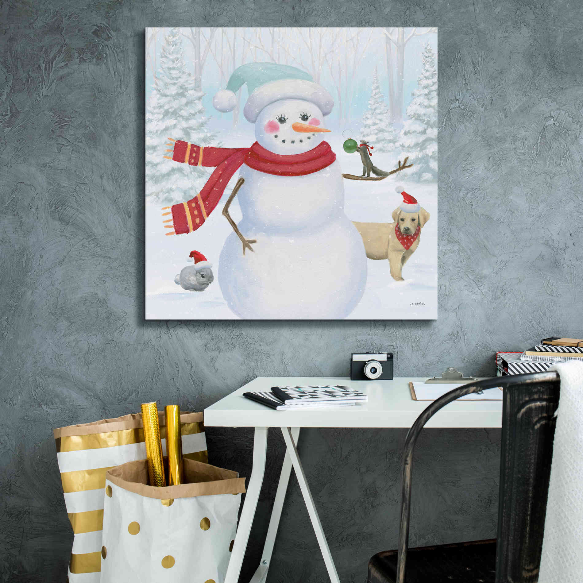 'Dressed for Christmas III Crop' by James Wiens, Canvas Wall Art,26 x 26