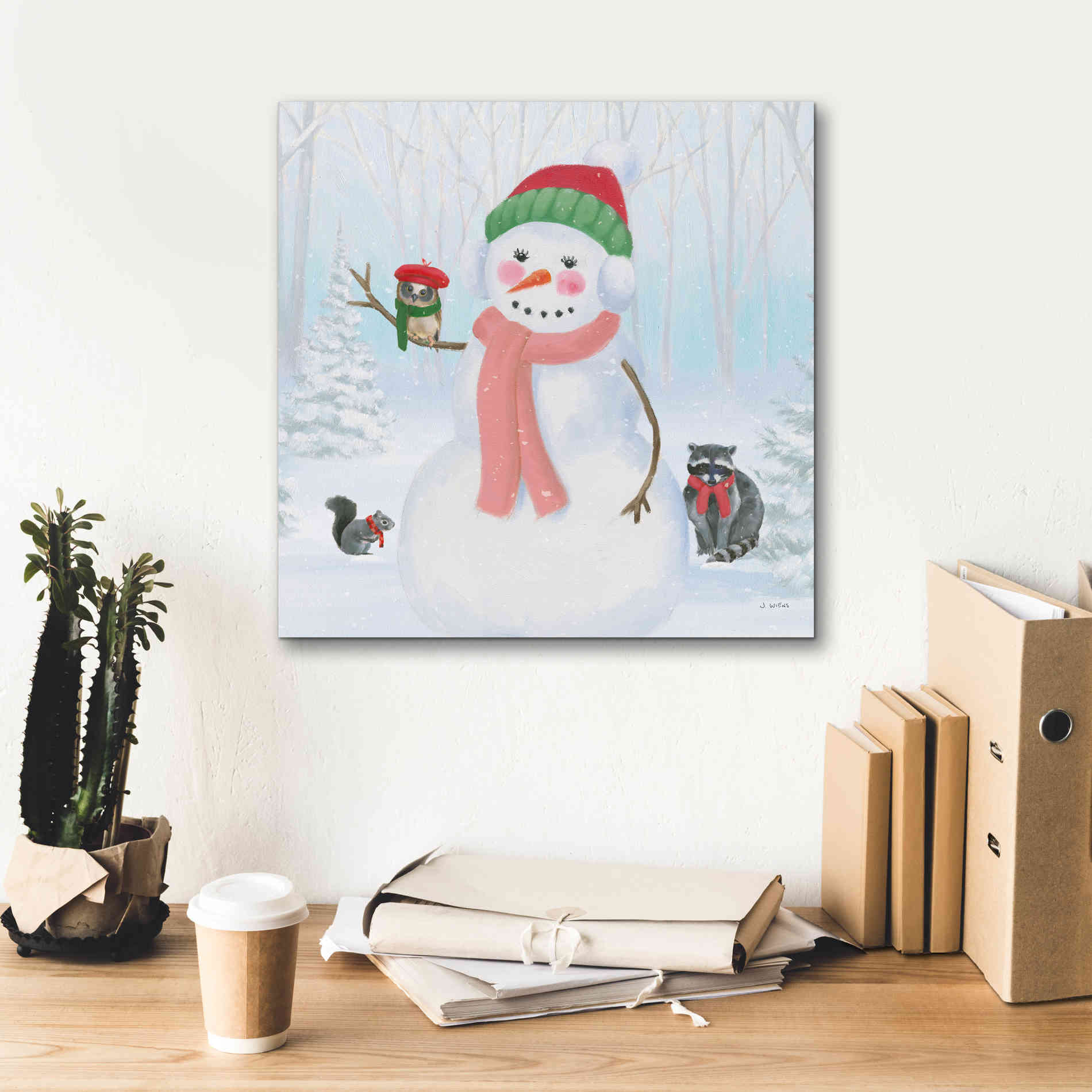 'Dressed for Christmas IV Crop' by James Wiens, Canvas Wall Art,18 x 18