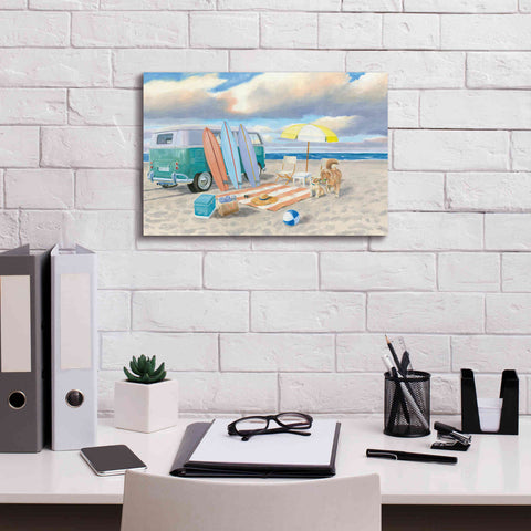 Image of 'Beach Ride II' by James Wiens, Canvas Wall Art,18 x 12