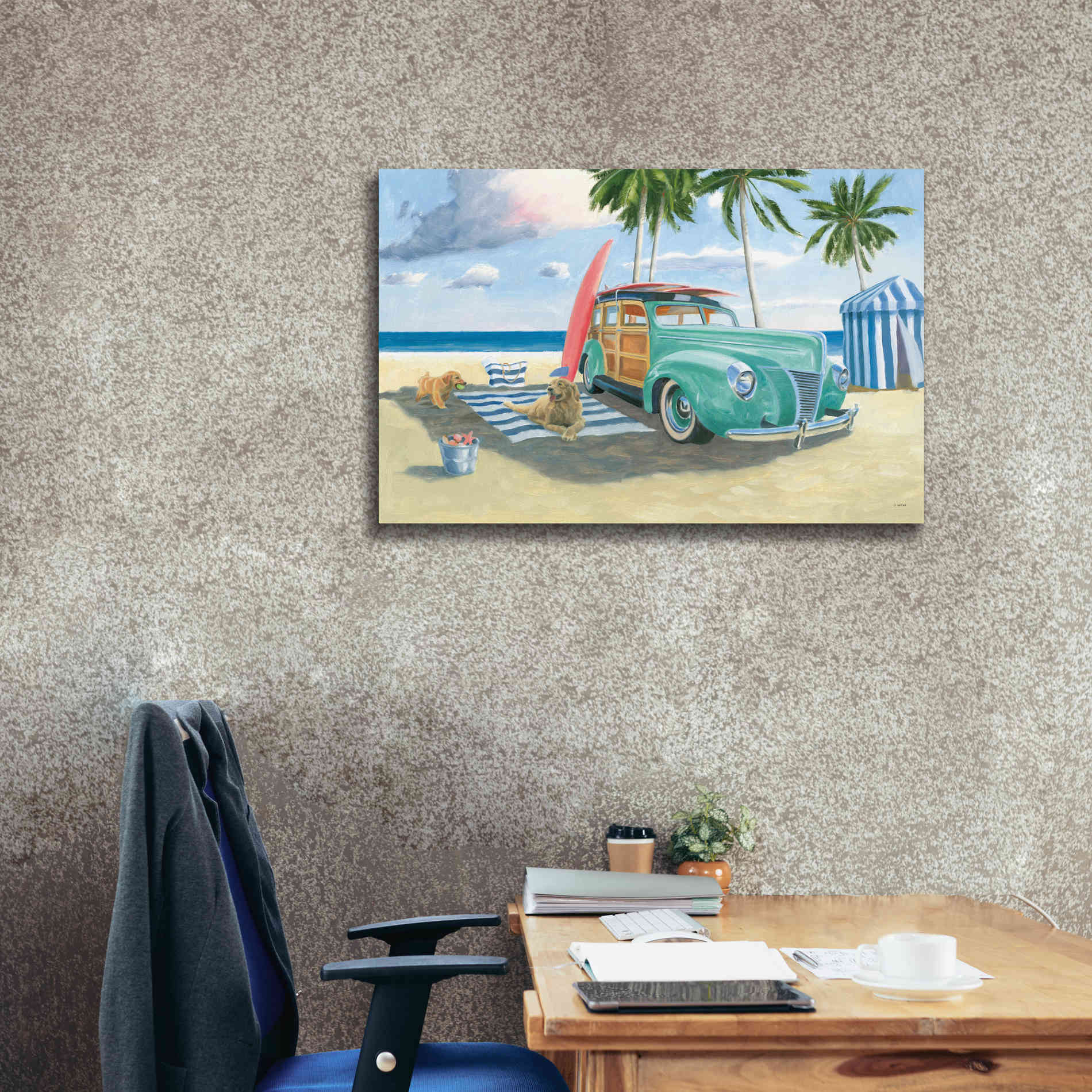 'Beach Ride III' by James Wiens, Canvas Wall Art,40 x 26