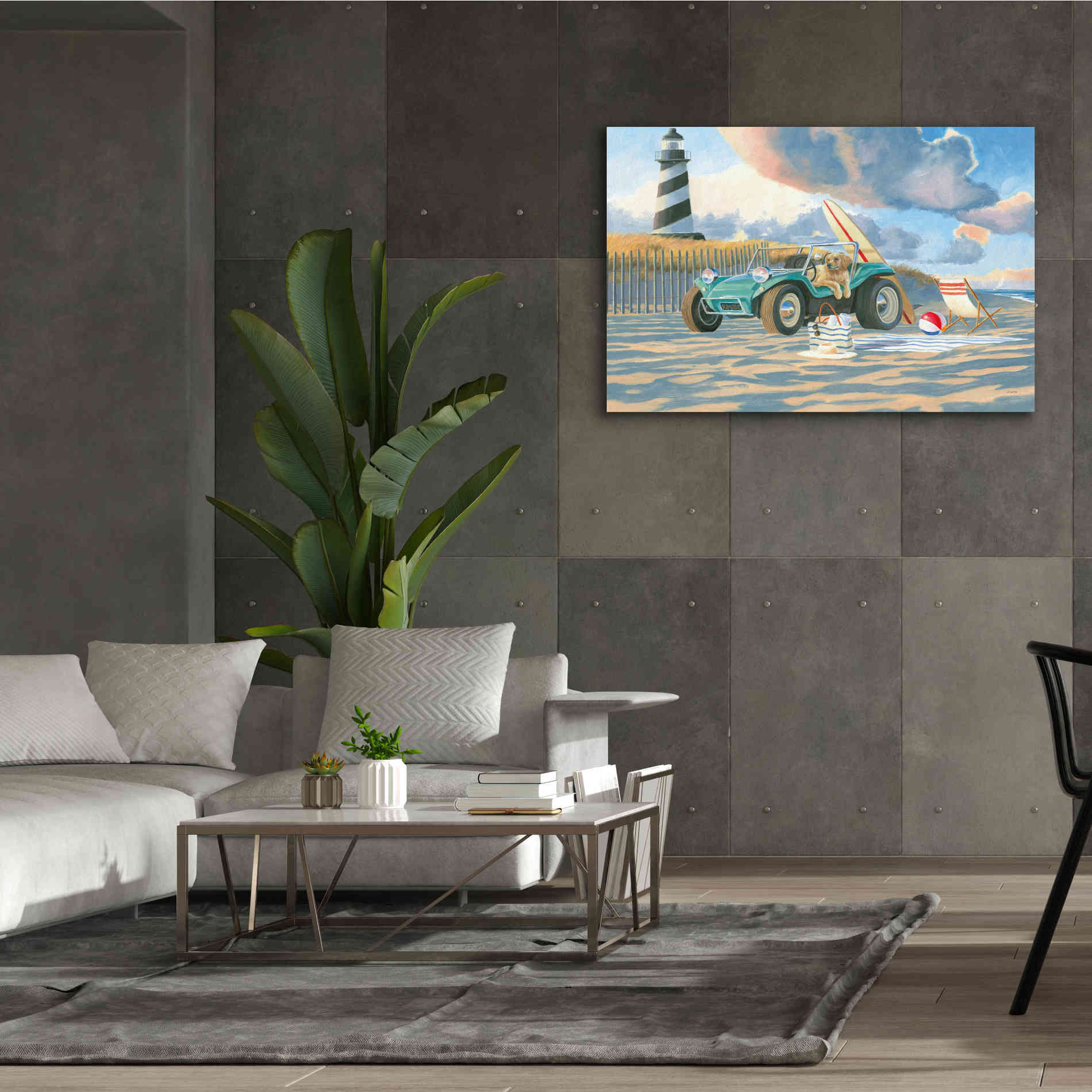'Beach Ride IV' by James Wiens, Canvas Wall Art,60 x 40