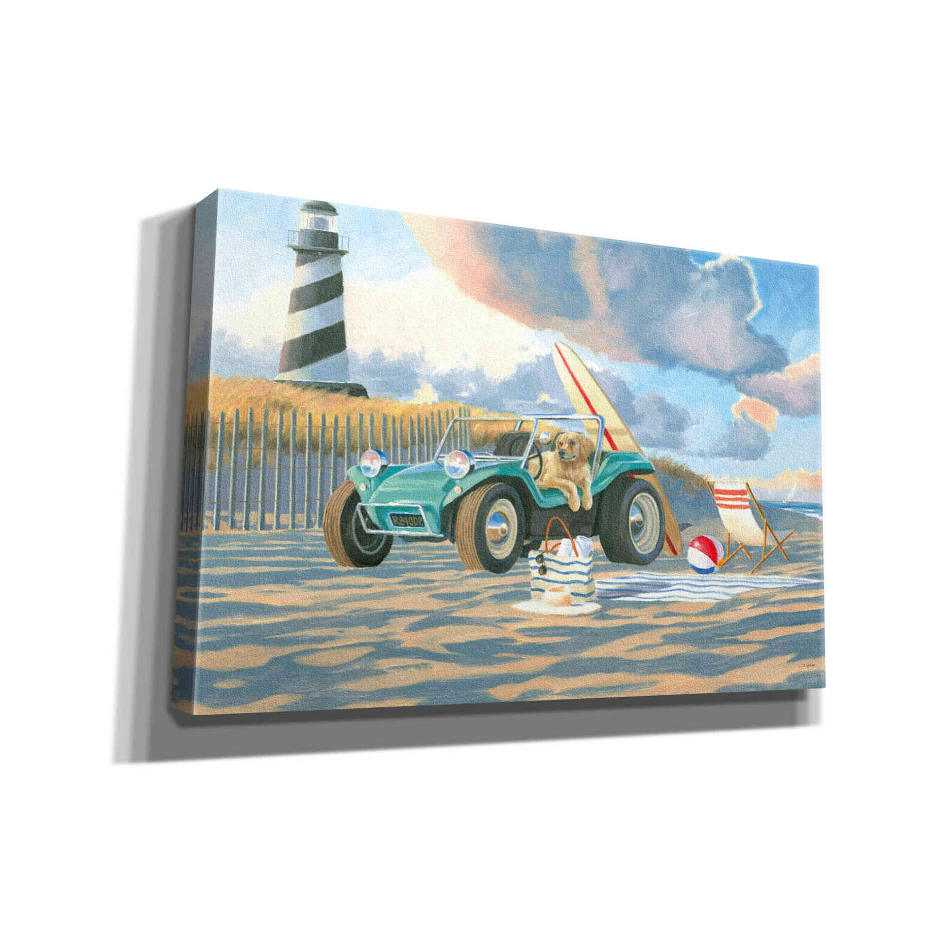 'Beach Ride IV' by James Wiens, Canvas Wall Art,18x12x1.1x0,26x18x1.1x0,40x26x1.74x0,60x40x1.74x0