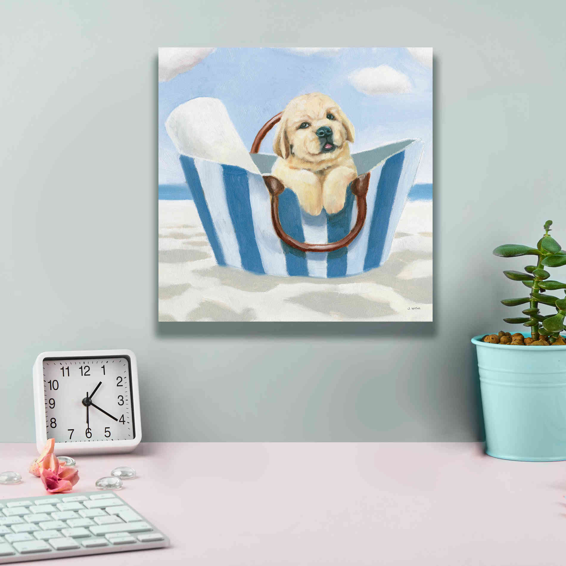 'Beach Ride VI' by James Wiens, Canvas Wall Art,12 x 12