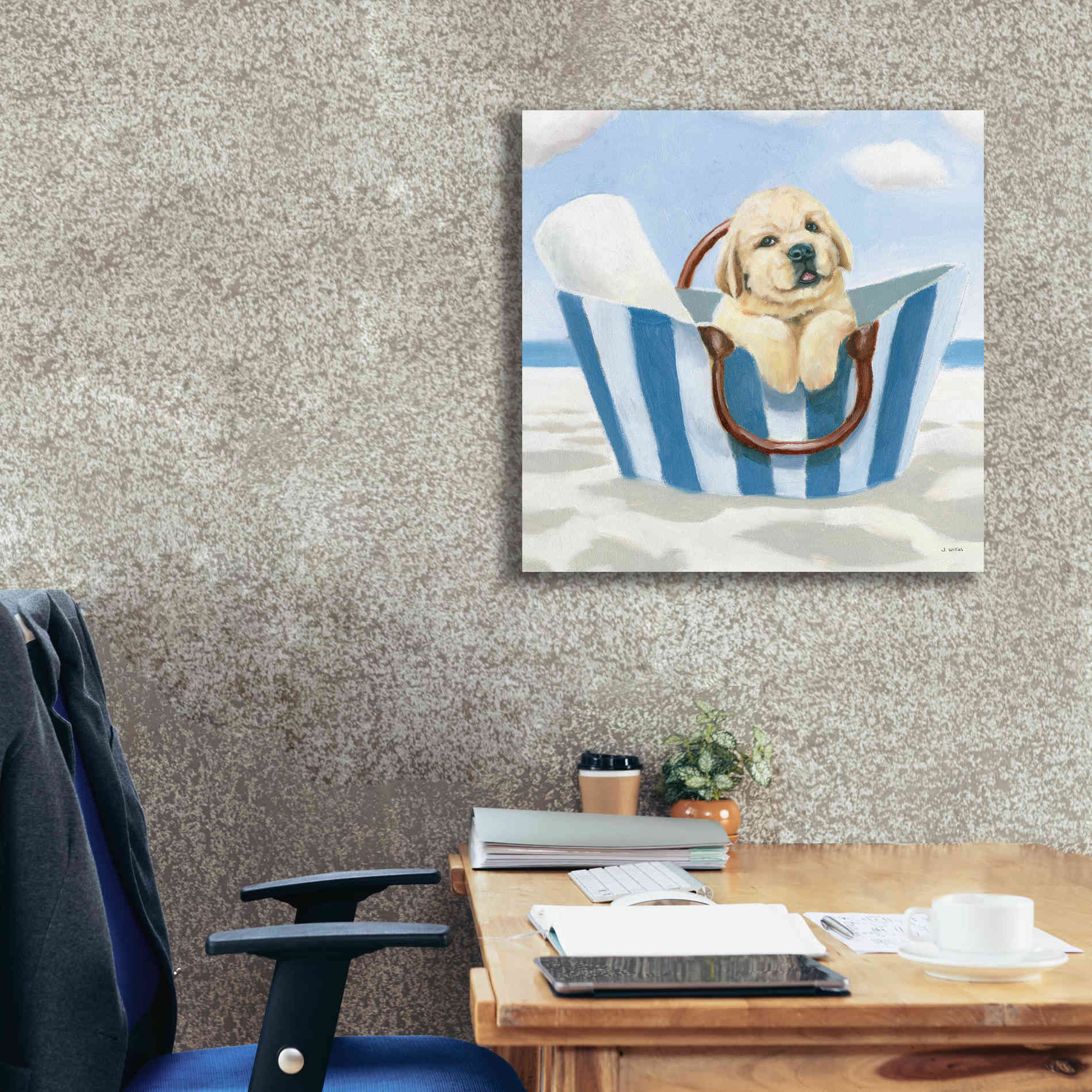 'Beach Ride VI' by James Wiens, Canvas Wall Art,26 x 26