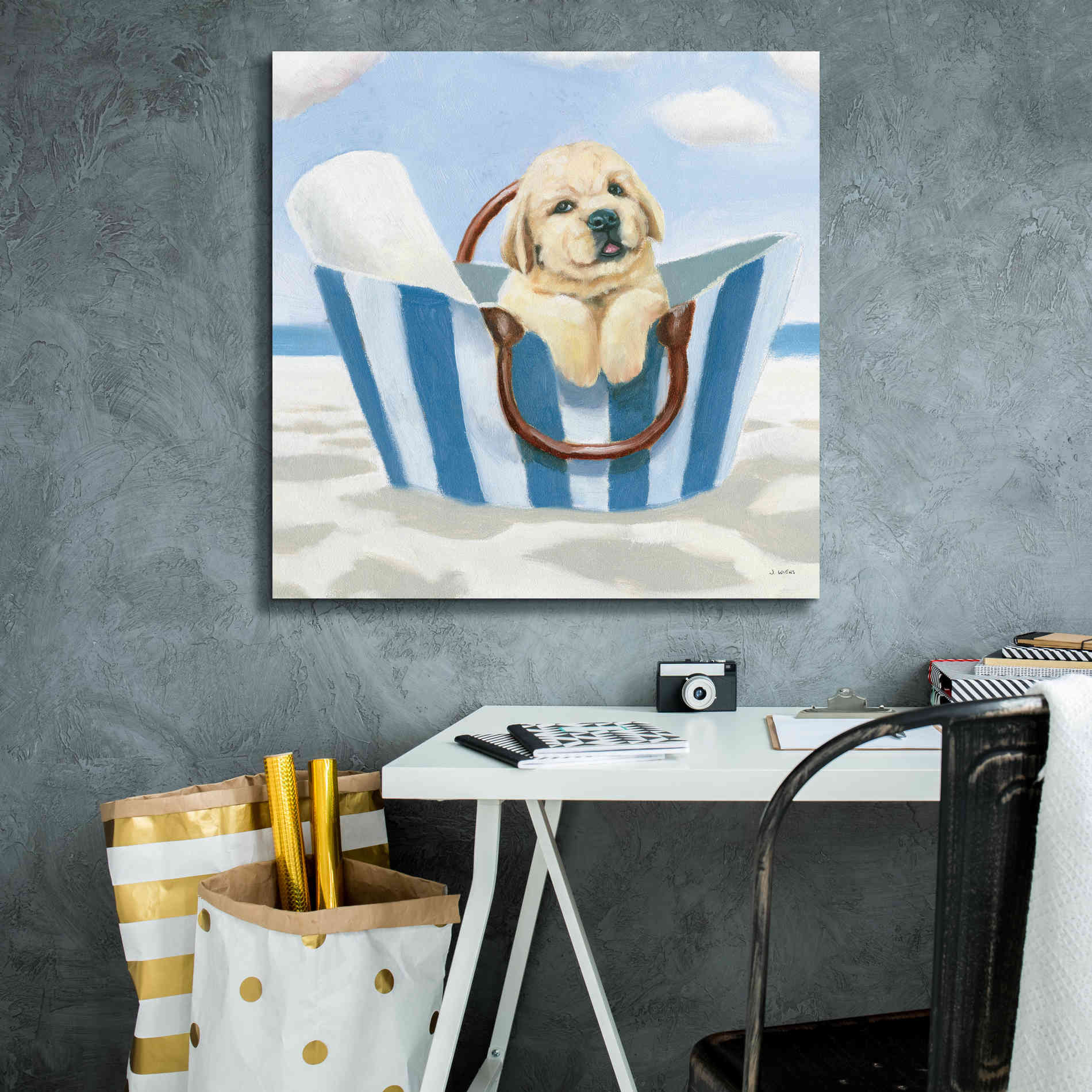 'Beach Ride VI' by James Wiens, Canvas Wall Art,26 x 26