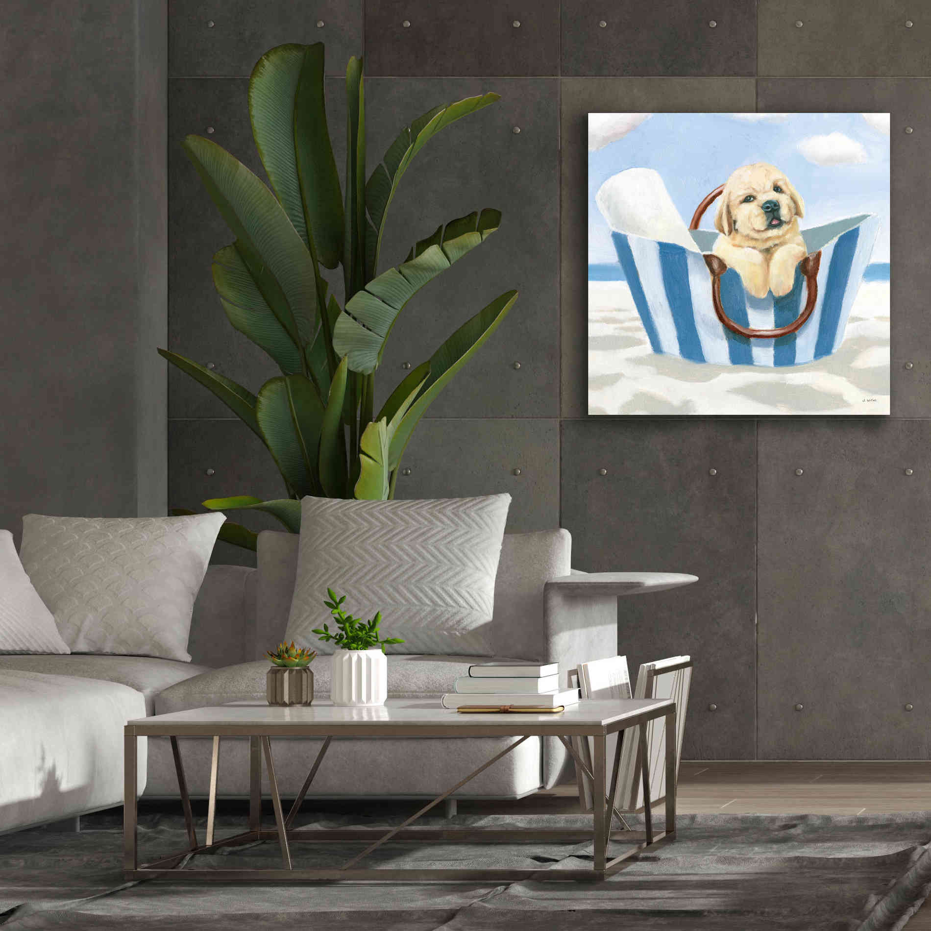 'Beach Ride VI' by James Wiens, Canvas Wall Art,37 x 37