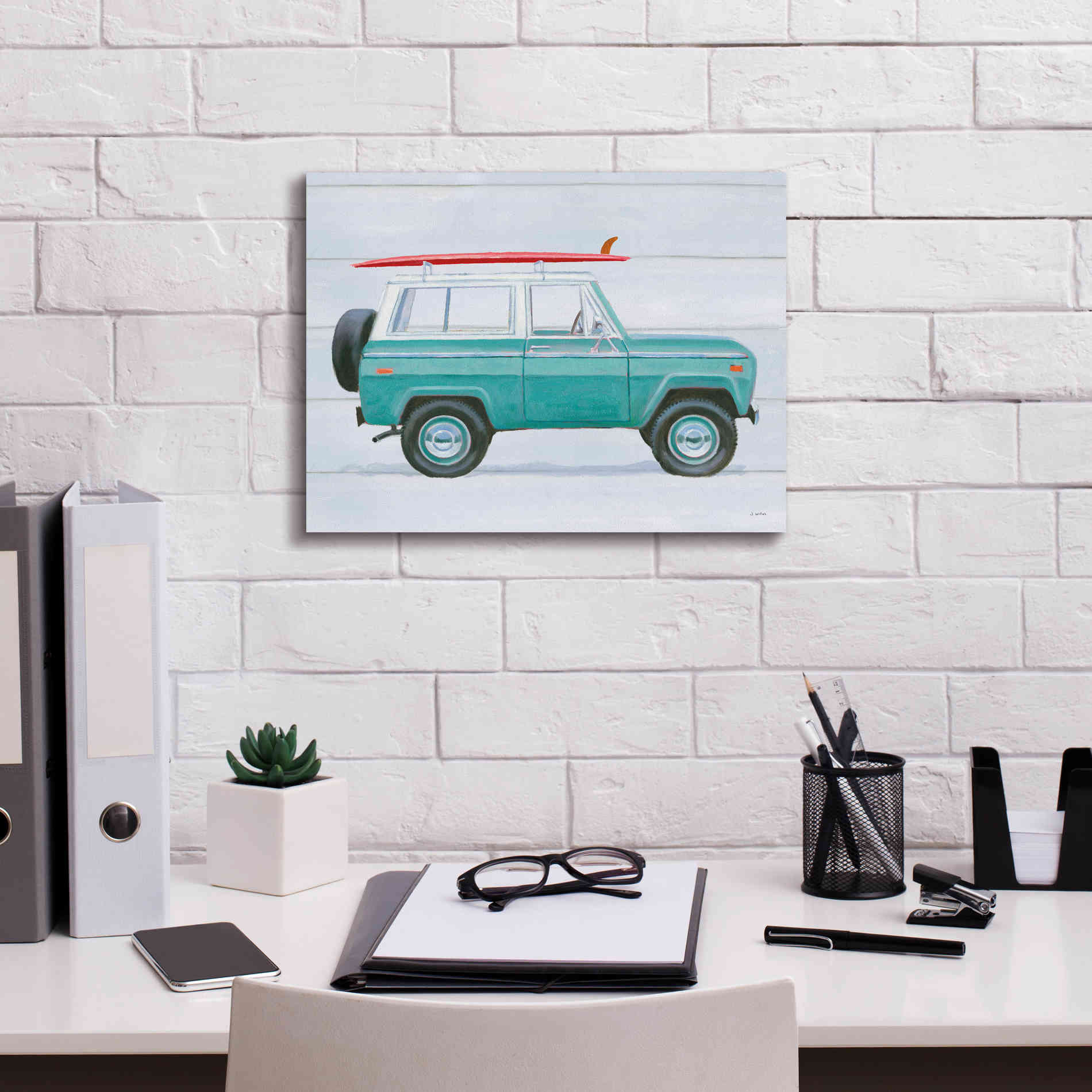 'Beach Ride VII' by James Wiens, Canvas Wall Art,16 x 12