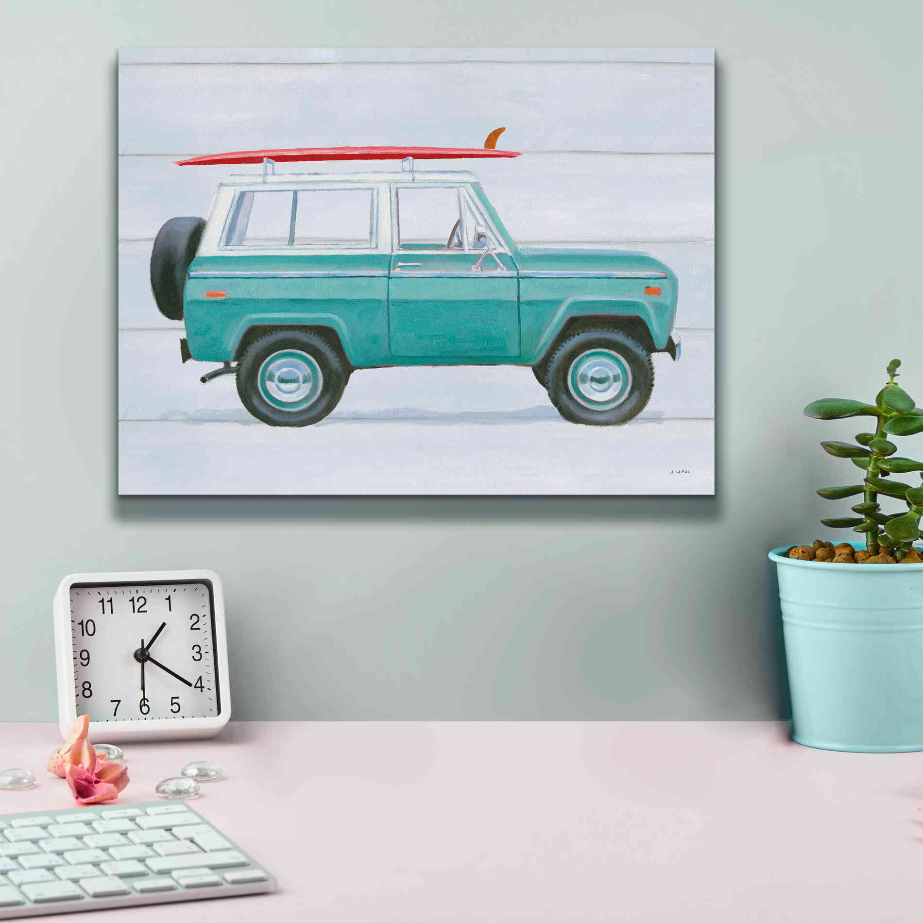 'Beach Ride VII' by James Wiens, Canvas Wall Art,16 x 12