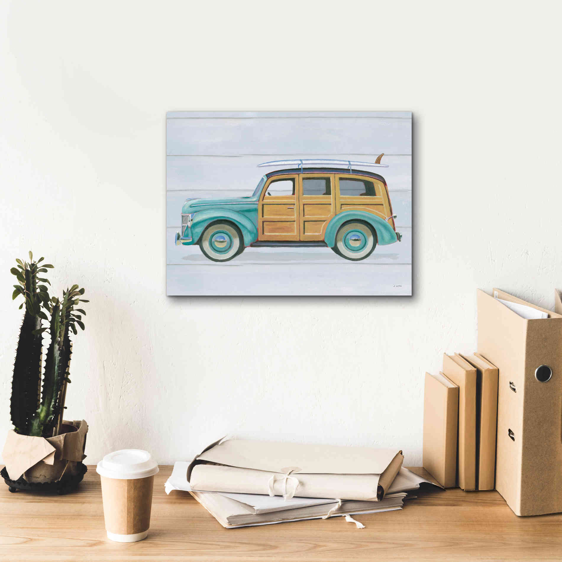 'Beach Ride VIII' by James Wiens, Canvas Wall Art,16 x 12