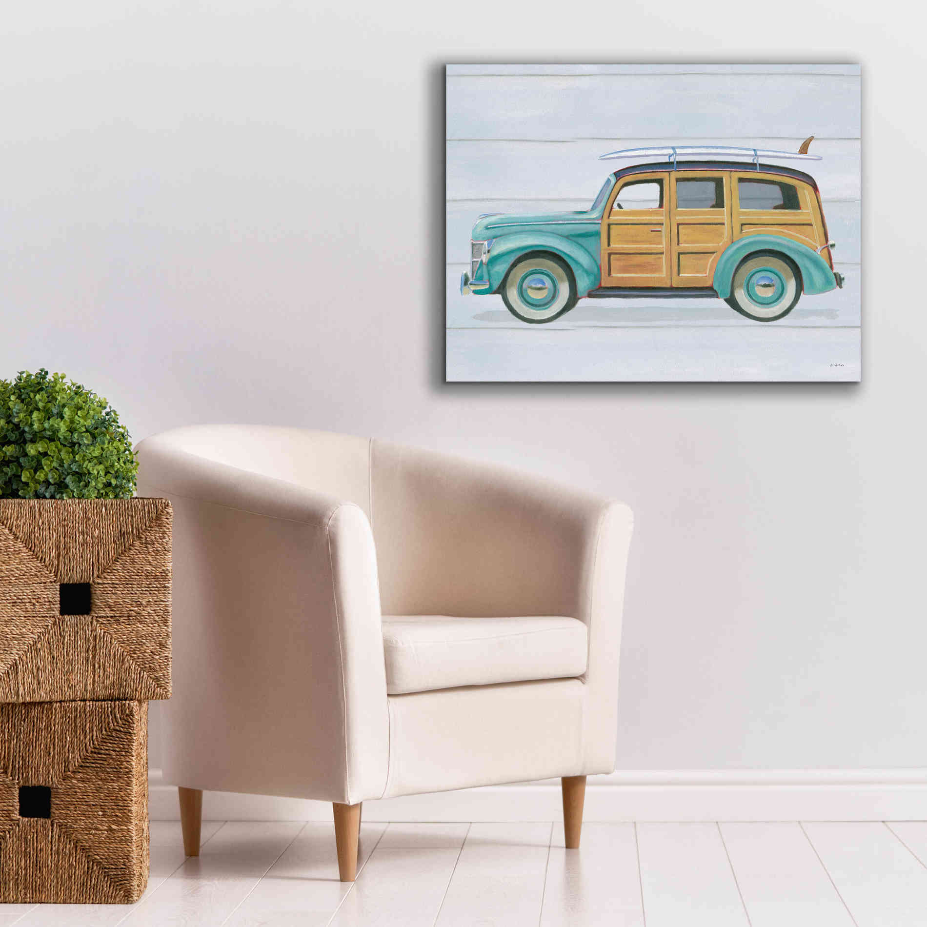 'Beach Ride VIII' by James Wiens, Canvas Wall Art,34 x 26