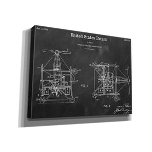'Tesla Aerial Apparatus Blueprint Patent Chalkboard,' Canvas Wall Art,16x12x1.1x0,26x18x1.1x0,34x26x1.74x0,54x40x1.74x0