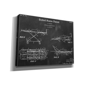 'EMT Stretcher Blueprint Patent Chalkboard,' Canvas Wall Art,16x12x1.1x0,26x18x1.1x0,34x26x1.74x0,54x40x1.74x0