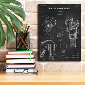 'Bagpipe Blueprint Patent Chalkboard,' Canvas Wall Art,12 x 16