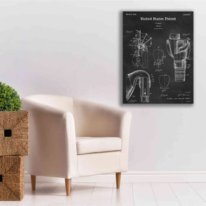 'Bagpipe Blueprint Patent Chalkboard,' Canvas Wall Art,26 x 34
