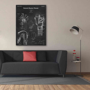 'Bagpipe Blueprint Patent Chalkboard,' Canvas Wall Art,40 x 54