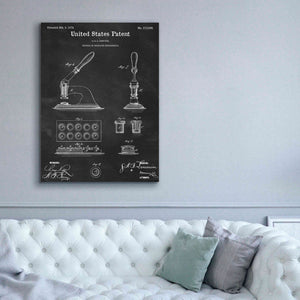 'Capsuling Medicine Blueprint Patent Chalkboard,' Canvas Wall Art,40 x 54