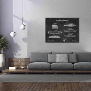 'Cigar Blueprint Patent Chalkboard,' Canvas Wall Art,54 x 40